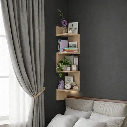 Étagère Murale d’Angle Design Moderne