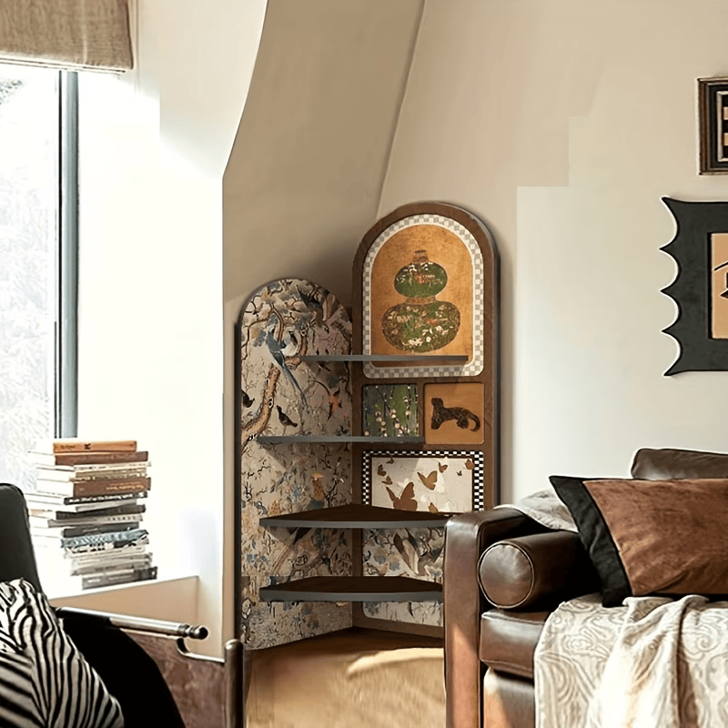 Meuble d’Angle MDF Design Rétro