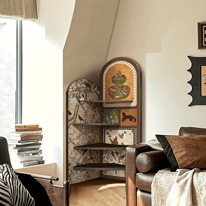 Meuble d’Angle MDF Design Rétro