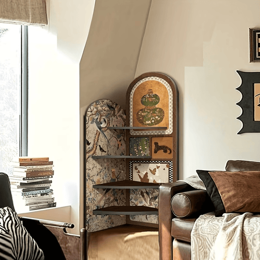 Meuble d’Angle MDF Design Rétro