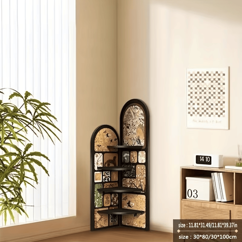 Meuble d’Angle MDF Design Rétro