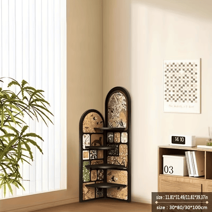 Meuble d’Angle MDF Design Rétro