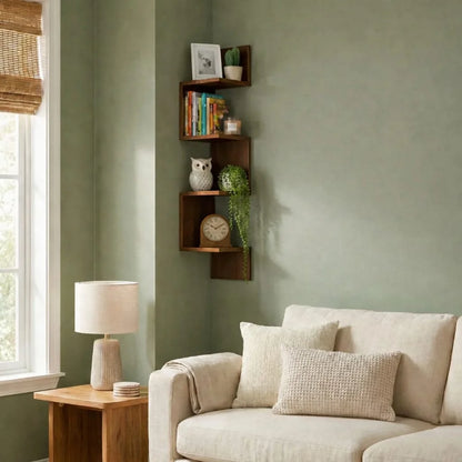 Étagère Murale d’Angle Design Moderne