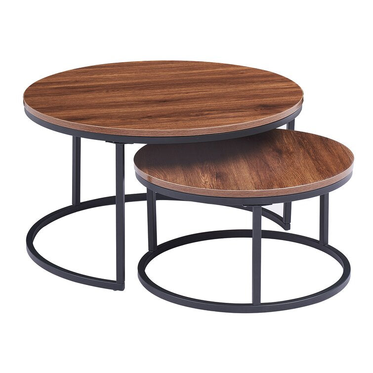 Tables gigones rond 70/50  effet marbre
