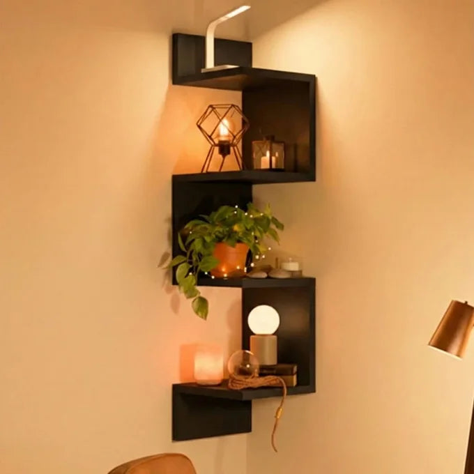Étagère Murale d’Angle Design Moderne