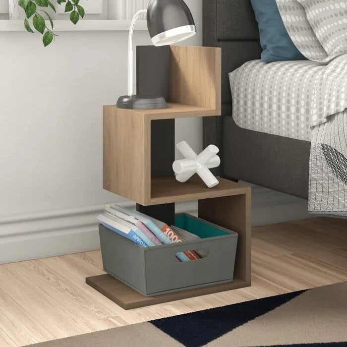Table de Chevet Moderne avec Rangement – Design Minimaliste