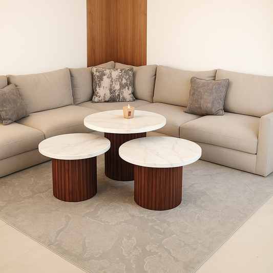 Table CELESTE effet marbre