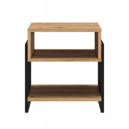 Table de Chevet Moderne en MDF Bois & Métal