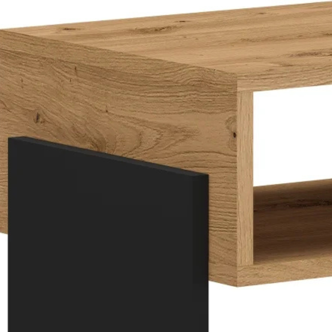 Table de Chevet Moderne en MDF Bois & Métal