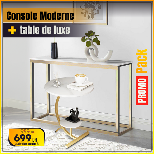 Pack console moderne + table de luxe