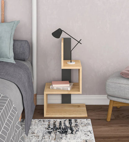 Table de Chevet Moderne avec Rangement – Design Minimaliste