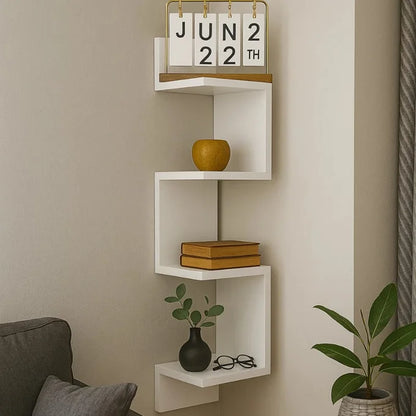 Étagère Murale d’Angle Design Moderne