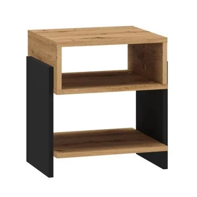 Table de Chevet Moderne en MDF Bois & Métal