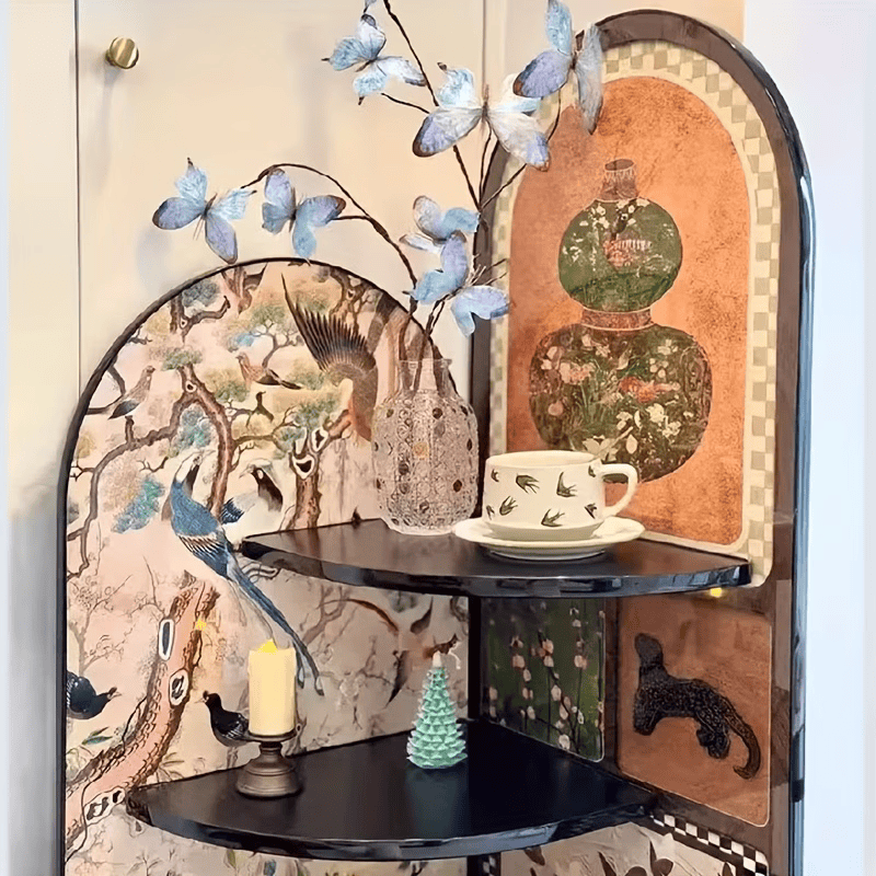 Meuble d’Angle MDF Design Rétro