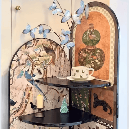Meuble d’Angle MDF Design Rétro