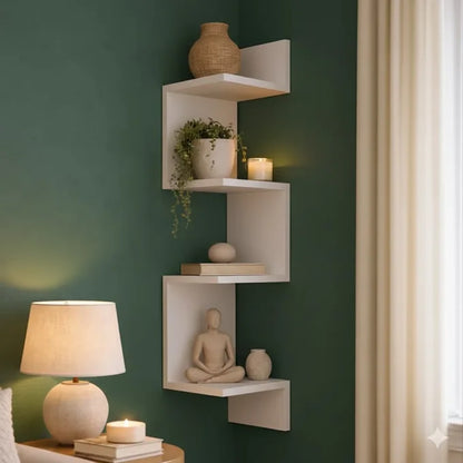 Étagère Murale d’Angle Design Moderne