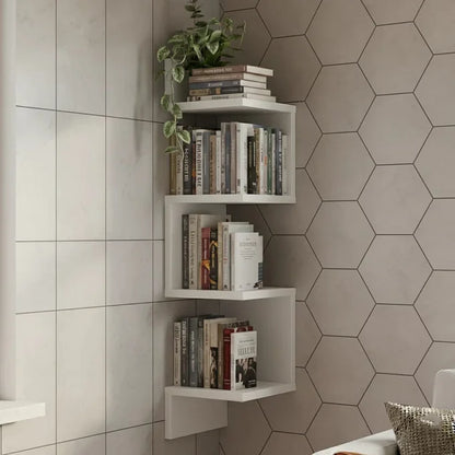 Étagère Murale d’Angle Design Moderne