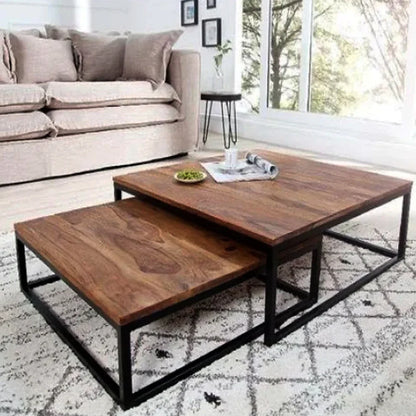 Tables gigognes carre effet marbre 70 / 50