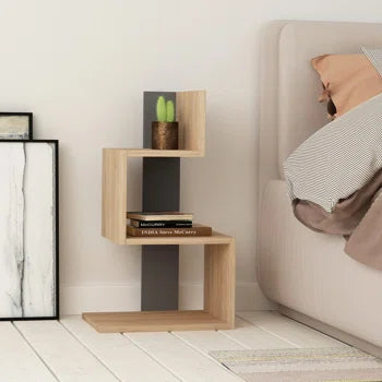 Table de Chevet Moderne avec Rangement – Design Minimaliste