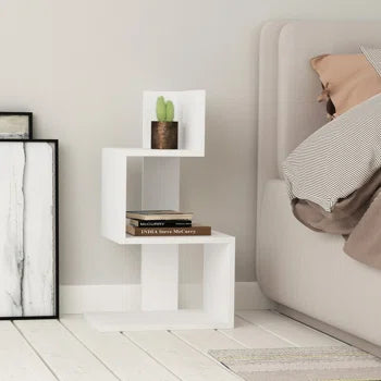 Table de Chevet Moderne avec Rangement – Design Minimaliste